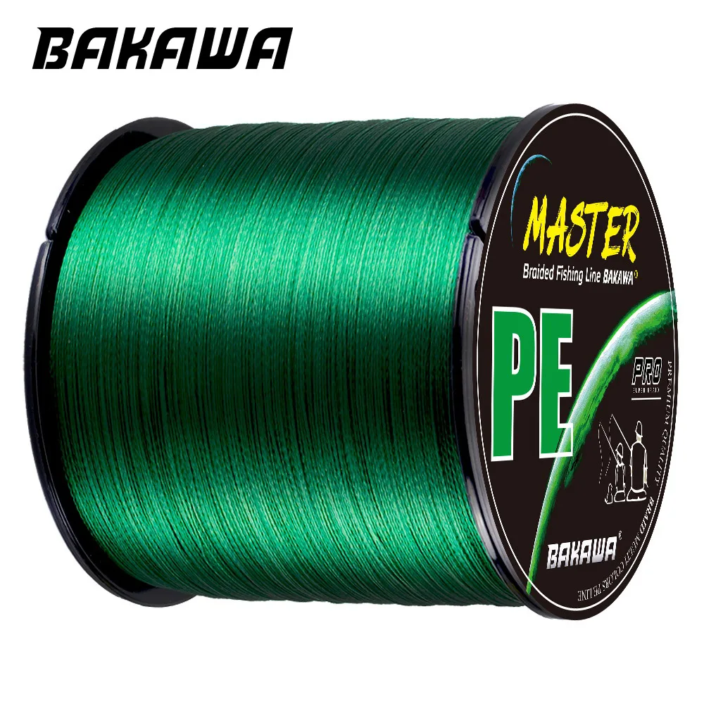 

BAKAWA Carp Fishing Line 300M 500M 1000M 100M 4 Strands Braided Japan Multifilament PE Wire Super Strong Durable Smooth Tackle