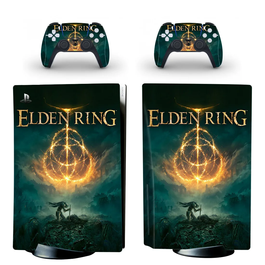 

Elden Ring PS5 Standard Disc Skin Sticker Decal Cover for PlayStation 5 Console & Controllers PS5 Disk Sticker Vinyl