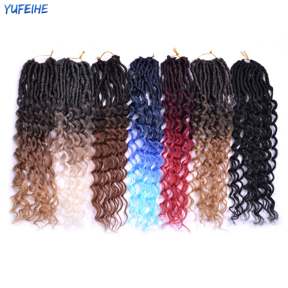 Synthetic Deep Wave Curly Crochet Hair Faux Locs Crochet Braids Ombre Braiding Hair Extensions Bohemian Soft Locks Hair Black
Synthetic Deep Wave Curly Crochet Hair Faux Locs Crochet Braids Ombre Braiding Hair Extensions Bohemian Soft Locks Hair Black