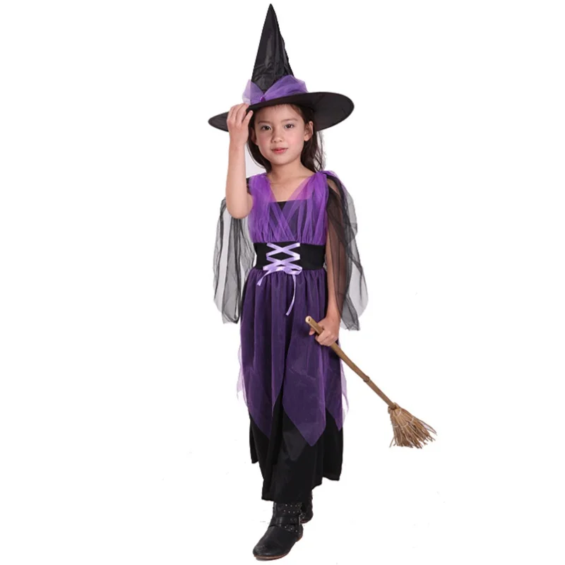 Halloween Fancy Fantasia Infant Witch With Hat Children Kids Christmas Evil Witch Cosplay Costume Girls Headwear Clothes
Halloween Fancy Fantasia Infant Witch With Hat Children Kids Christmas Evil Witch Cosplay Costume Girls Headwear Clothes