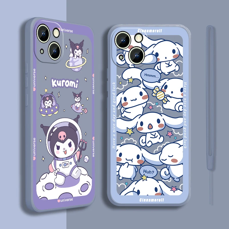 Sanrio Cinnamoroll Kurome Case For Apple iPhone 14 13 12 Mini 11 Pro XS MAX XR X 8 7 6S Plus Liquid Rope Phone Cover Core Capa
Sanrio Cinnamoroll Kurome Case For Apple iPhone 14 13 12 Mini 11 Pro XS MAX XR X 8 7 6S Plus Liquid Rope Phone Cover Core Capa