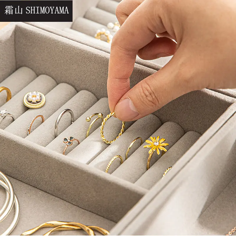 SHIMOYAMA Jewelry Storage Tray Stackable Exquisite Jewellery Display Holder Ring Bracelet Earrings Necklace Organizer Box
SHIMOYAMA Jewelry Storage Tray Stackable Exquisite Jewellery Display Holder Ring Bracelet Earrings Necklace Organizer Box