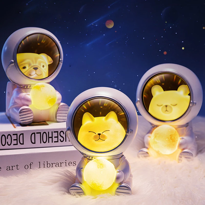 reative Astronaut Night Light Cute Pet Spaceman Desk Lamp Home Decoration Kids Gift Bedroom Ornaments Lights Astronaut Lamps
reative Astronaut Night Light Cute Pet Spaceman Desk Lamp Home Decoration Kids Gift Bedroom Ornaments Lights Astronaut Lamps
