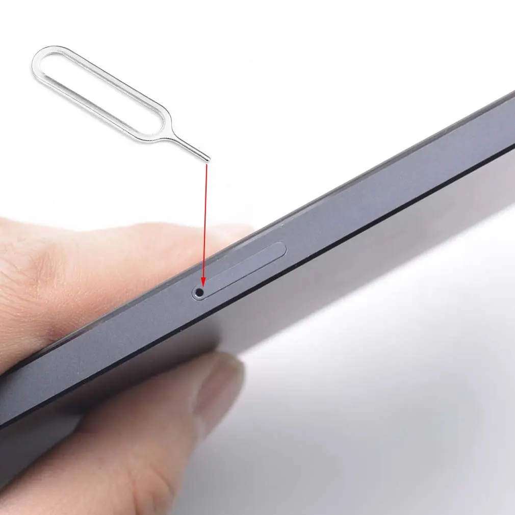 

1pcs Sim Card Needle For iPhone 5 5S 4 4S 3GS Cell Phone Tool Tray Holder Eject Metal Pin Wholesale