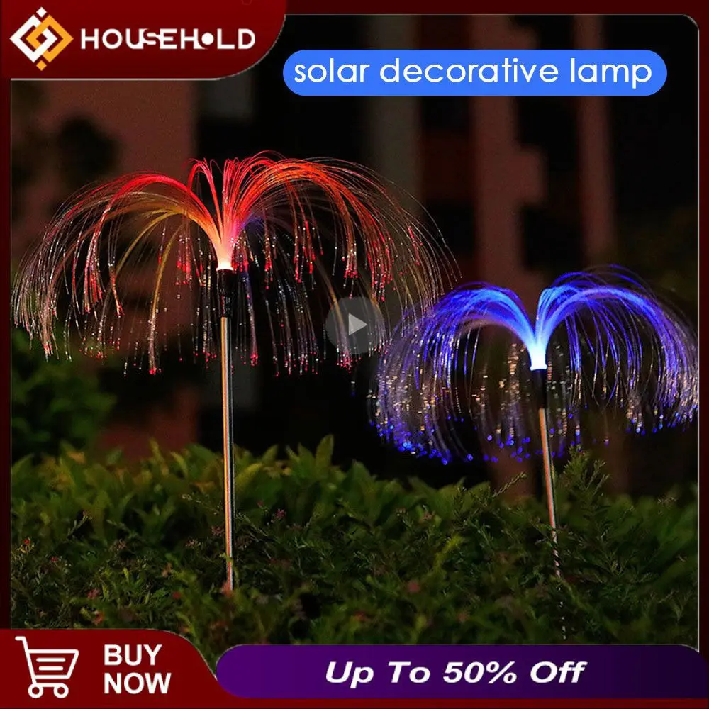 Fiber Optic Jellyfish Solar Garden Lights Decorative 7 Colors/warm Lights Outdoor Lawn Lights Led Waterproof Garden Lights
Fiber Optic Jellyfish Solar Garden Lights Decorative 7 Colors/warm Lights Outdoor Lawn Lights Led Waterproof Garden Lights
