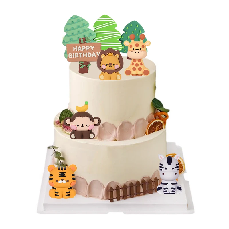 1piece Cake Decoration Animal Topper Happy Birthday Baby Shower Jungle Party Cake Decoration Soft Rubber Lion Elephant Tiger
1piece Cake Decoration Animal Topper Happy Birthday Baby Shower Jungle Party Cake Decoration Soft Rubber Lion Elephant Tiger