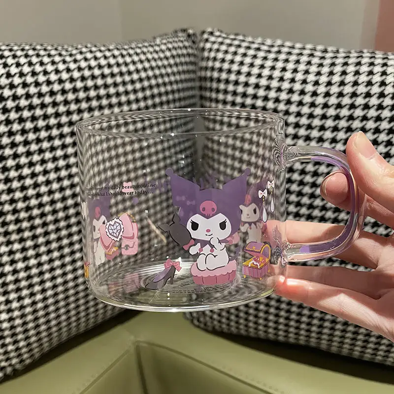 200ML Kawaii Sanrio Glass Kuromi My Melody Cinnamoroll Cartoon Girl Heart Home Water Cup Coffee Milk Cup Gift for Girls
200ML Kawaii Sanrio Glass Kuromi My Melody Cinnamoroll Cartoon Girl Heart Home Water Cup Coffee Milk Cup Gift for Girls