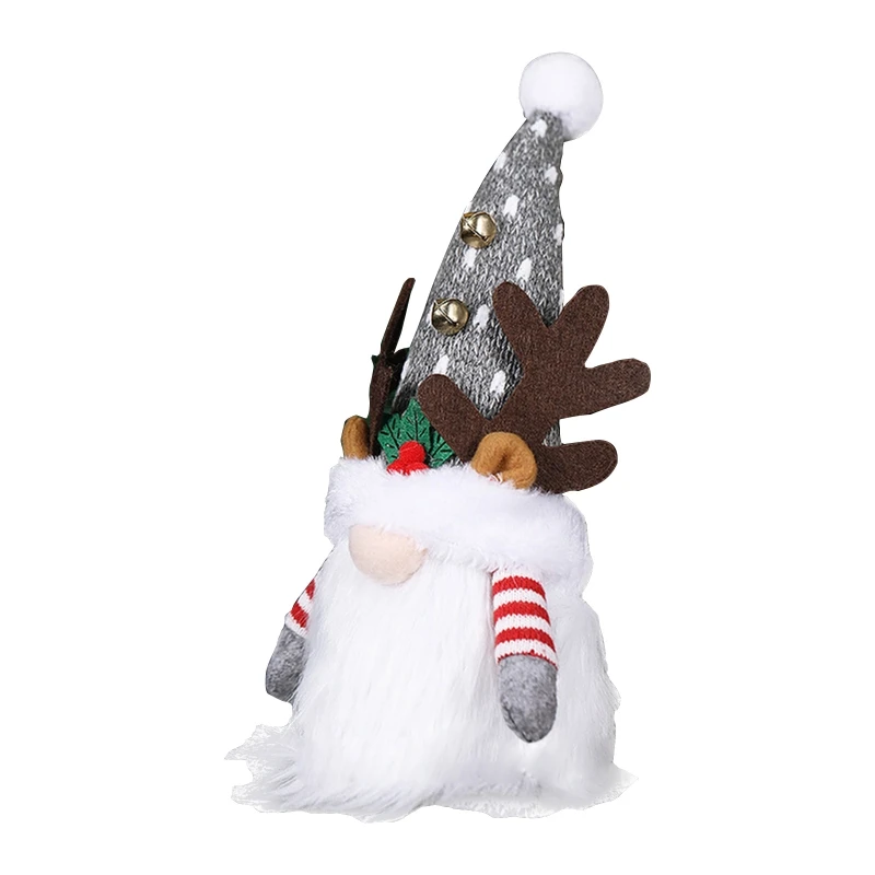 72XD Christmas Wool Cute Faceless Doll Rudolph Gnome Plush Doll Decoration Handmade Party Room Standing Decora with Antlers
72XD Christmas Wool Cute Faceless Doll Rudolph Gnome Plush Doll Decoration Handmade Party Room Standing Decora with Antlers