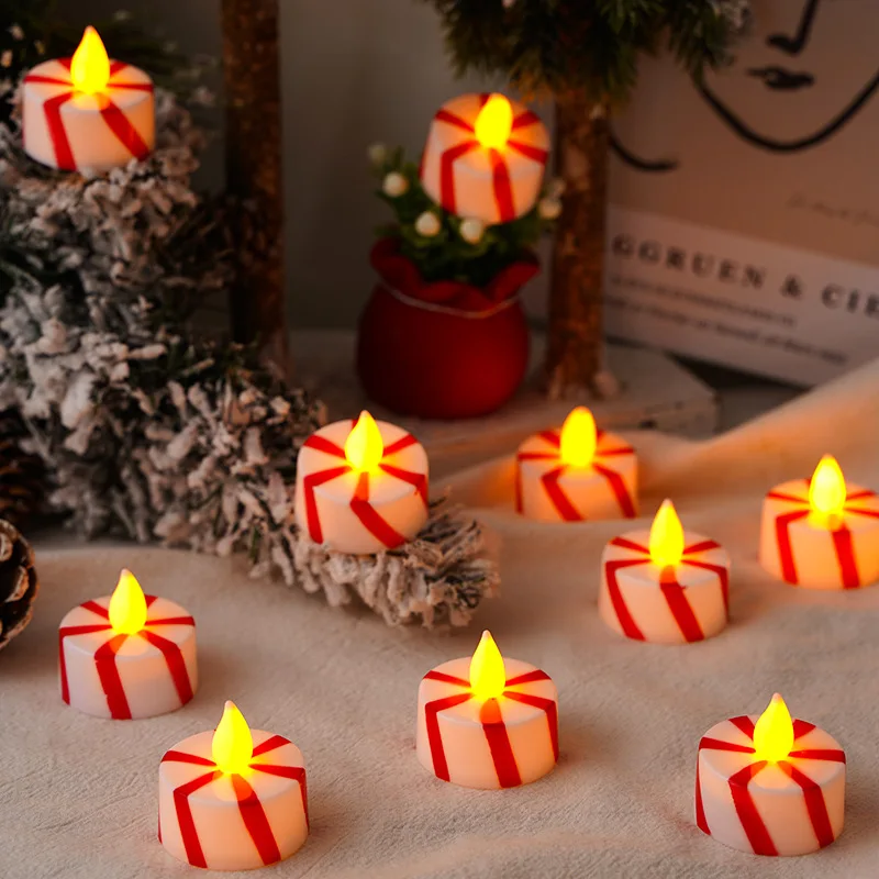 Christmas Red White Stripes Candle Light LED Flameless Candles Battery Operated Electronic Light for Wedding Party Decorate
Christmas Red White Stripes Candle Light LED Flameless Candles Battery Operated Electronic Light for Wedding Party Decorate