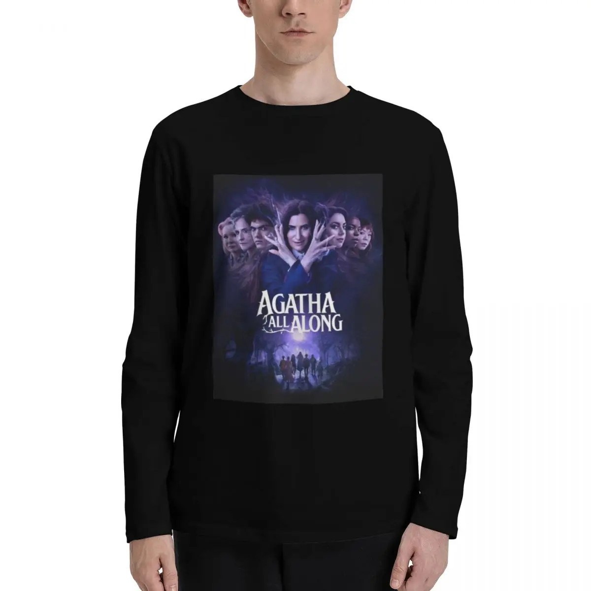 Футболки Agatha All Along одежда из 100% хлопка футболка с длинными рукавами и круглым