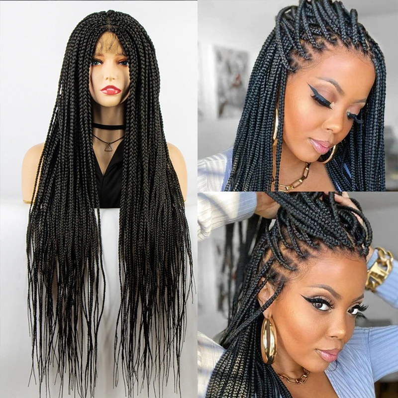 Full Lace Braided Wig For Black Women Glueless Braided Box Braids Wig Free Part Babyhair Pre Plucked High Temperature Fiber
Full Lace Braided Wig For Black Women Glueless Braided Box Braids Wig Free Part Babyhair Pre Plucked High Temperature Fiber