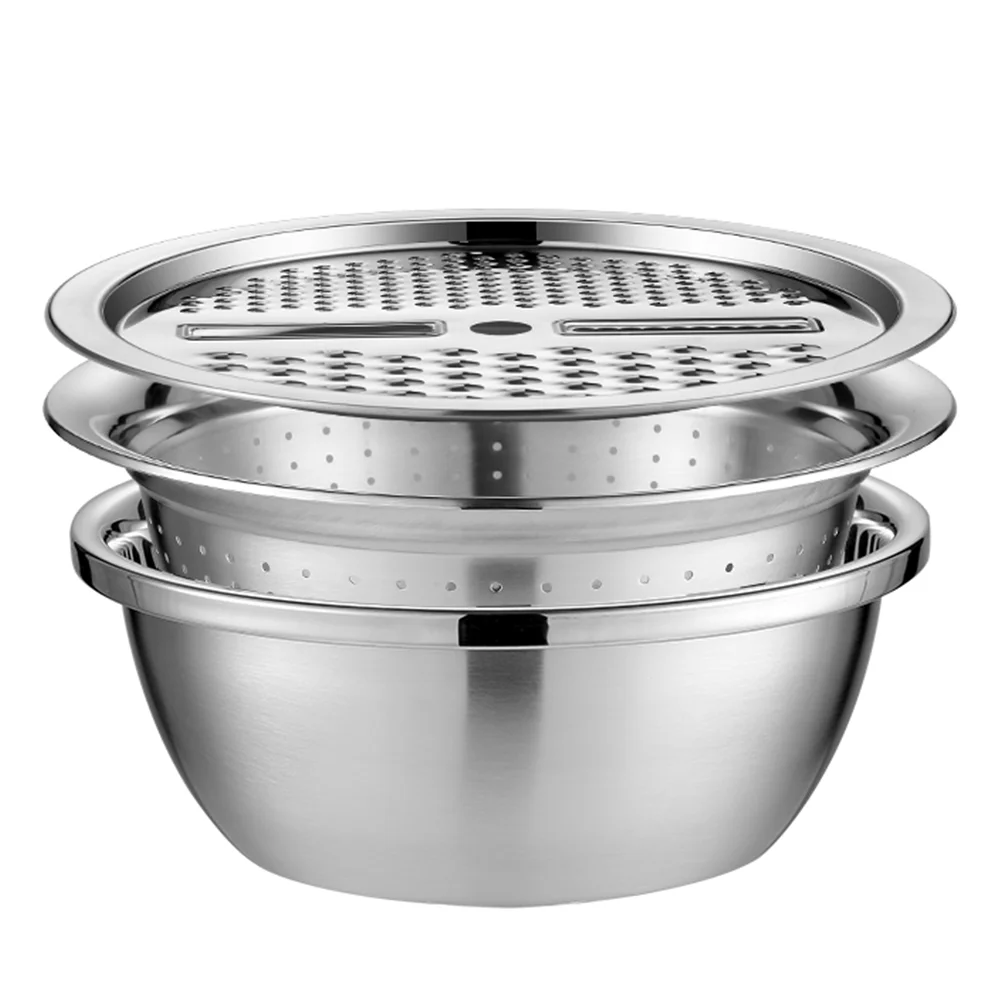 Vegetable Grater Bowl Slicer Kitchen Colander Fruit Strainer Basket Steel Stainlesswashing Rice Drain Basin Julienne Potato
Vegetable Grater Bowl Slicer Kitchen Colander Fruit Strainer Basket Steel Stainlesswashing Rice Drain Basin Julienne Potato