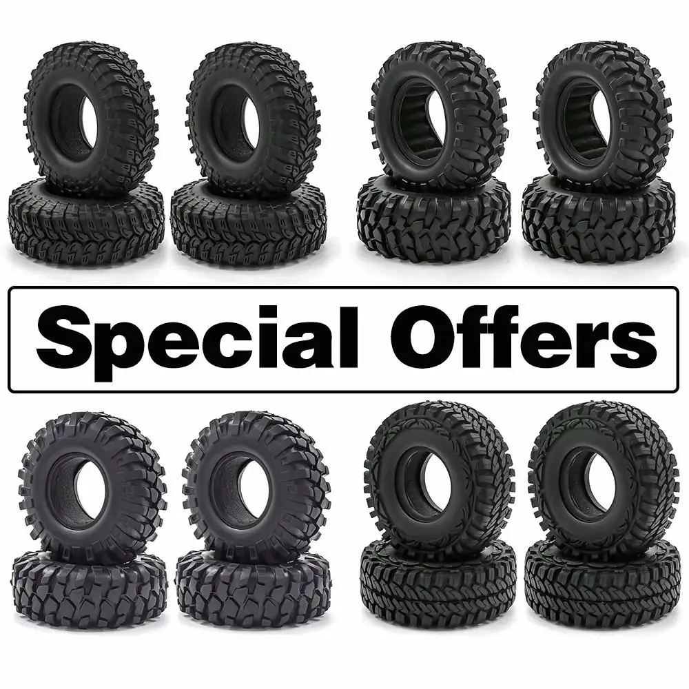 4pcs 1.9 Inch Rubber Tyre 96-108-115mm For 1/10 Rc Crawler Car Trax Trx4 Axial Scx10 Wraith Rc4wd Yikong Rgt Wrangler 1.9 Wheel
4pcs 1.9 Inch Rubber Tyre 96-108-115mm For 1/10 Rc Crawler Car Trax Trx4 Axial Scx10 Wraith Rc4wd Yikong Rgt Wrangler 1.9 Wheel