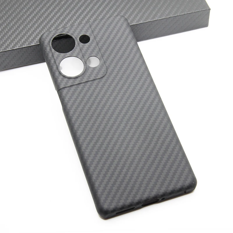 

ZXKE Carbon fiber phone case for OPPO reno 9 Pro Reno9Pro+ thin and high-strength aramid fiber Business Protective cover