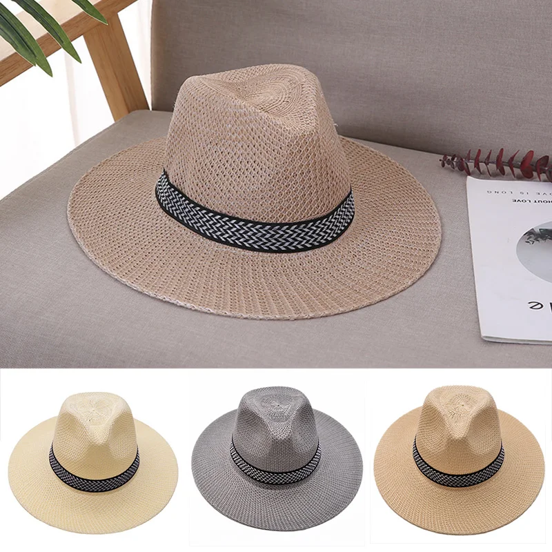 Summer Trend Unisex Straw Hat Beach Large Brim Panama Anti-UV Sun Hat Women Man Clothing Decor Outdoor Golf Fishing Cap
Summer Trend Unisex Straw Hat Beach Large Brim Panama Anti-UV Sun Hat Women Man Clothing Decor Outdoor Golf Fishing Cap
