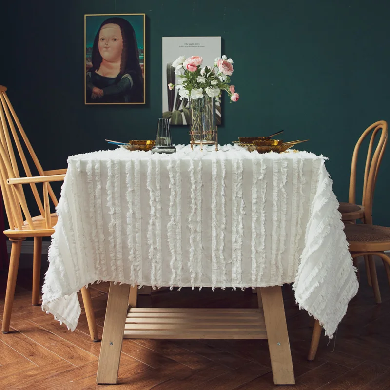 Table Cloth Cotton Tablecloth Wrinkle Free Stitching Tassel Rectangle for Dinning Kitchen Tabletop Decoration Sofa BlanketTJ9463
Table Cloth Cotton Tablecloth Wrinkle Free Stitching Tassel Rectangle for Dinning Kitchen Tabletop Decoration Sofa BlanketTJ9463