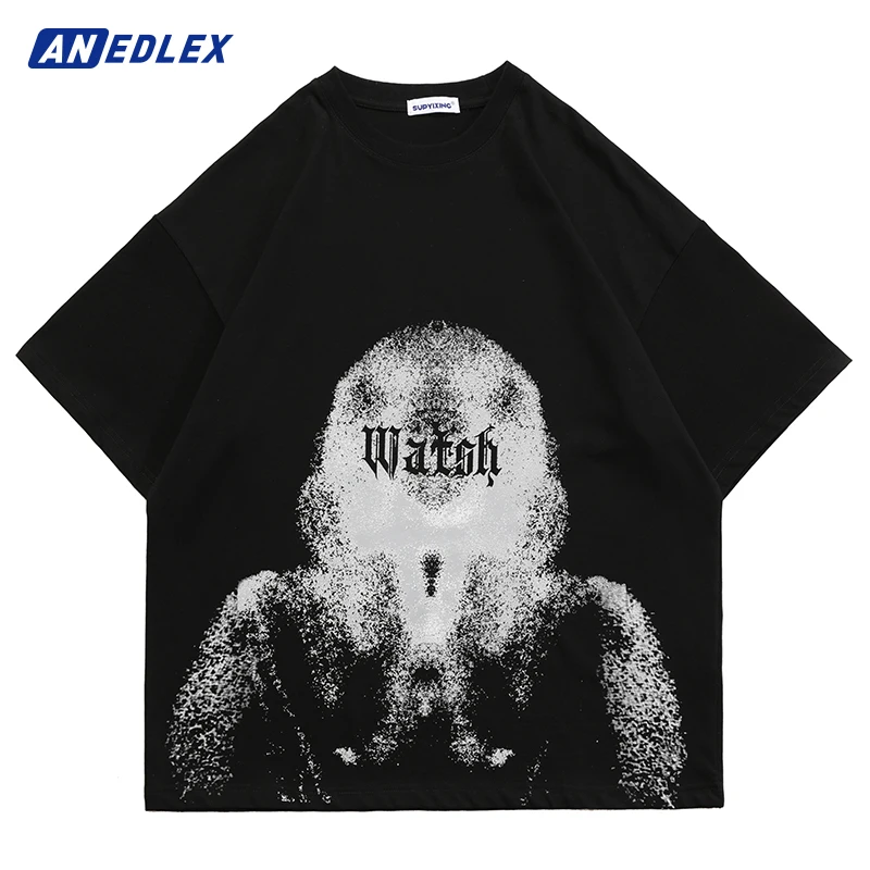 Hip Hop Streetwear T-Shirt Punk Rock Letter Man Phantom Print T Shirt Harajuku Cotton Tops Men Summer Short Sleeve Tshirt Black
Hip Hop Streetwear T-Shirt Punk Rock Letter Man Phantom Print T Shirt Harajuku Cotton Tops Men Summer Short Sleeve Tshirt Black