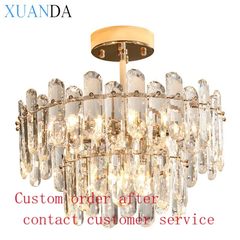 Modern Style Light Luxury Simple High Quality clear Crystal Ceiling Lamp For Living Room Bedroom
Modern Style Light Luxury Simple High Quality clear Crystal Ceiling Lamp For Living Room Bedroom