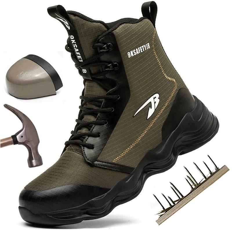 Autumn Winter New Safety Shoes Men High Top Work Sneakers Steel Toe Cap Anti-smash Puncture-Proof Boots Indestructible Shoes 48
Autumn Winter New Safety Shoes Men High Top Work Sneakers Steel Toe Cap Anti-smash Puncture-Proof Boots Indestructible Shoes 48