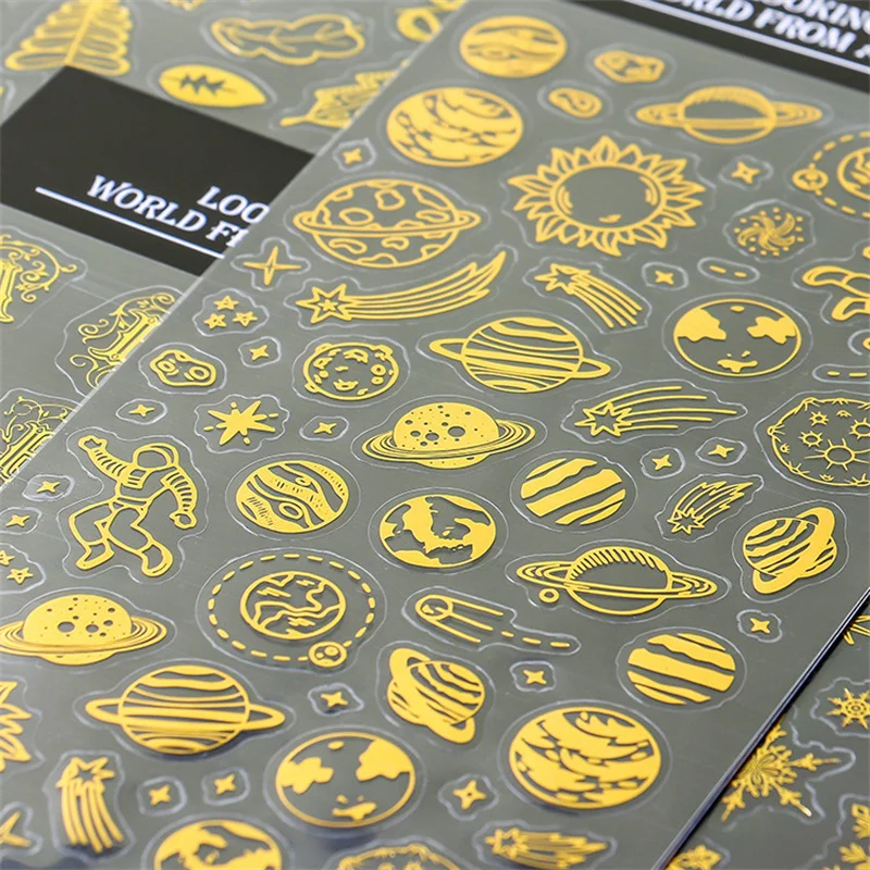 1PCS Alphabet Snowflake Star Constellations Space Bronzing Stickers Bullet Journal Sticker for Scrapbooking
1PCS Alphabet Snowflake Star Constellations Space Bronzing Stickers Bullet Journal Sticker for Scrapbooking