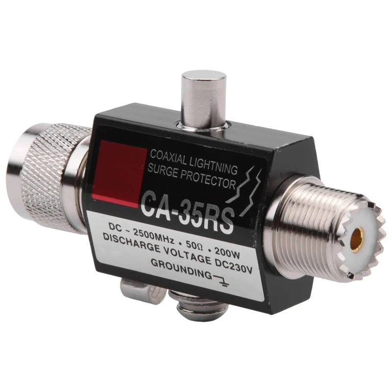 CA-35RS Coaxial Lightning-Protector 0-3000Mhz Surge Protector Male To Female UHF Connector Lightning-Arrester
CA-35RS Coaxial Lightning-Protector 0-3000Mhz Surge Protector Male To Female UHF Connector Lightning-Arrester