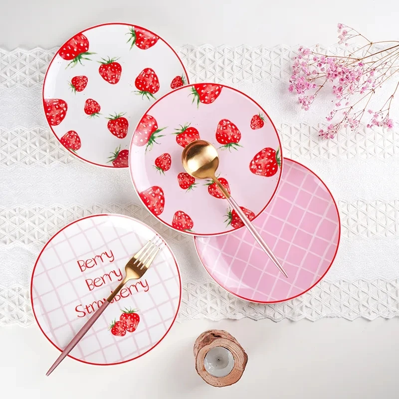 Lovely Strawberry Ceramic Platter Home Cake Plate Dish Party Steak Western Plate Fruit Plate Ceramic Tableware
Lovely Strawberry Ceramic Platter Home Cake Plate Dish Party Steak Western Plate Fruit Plate Ceramic Tableware