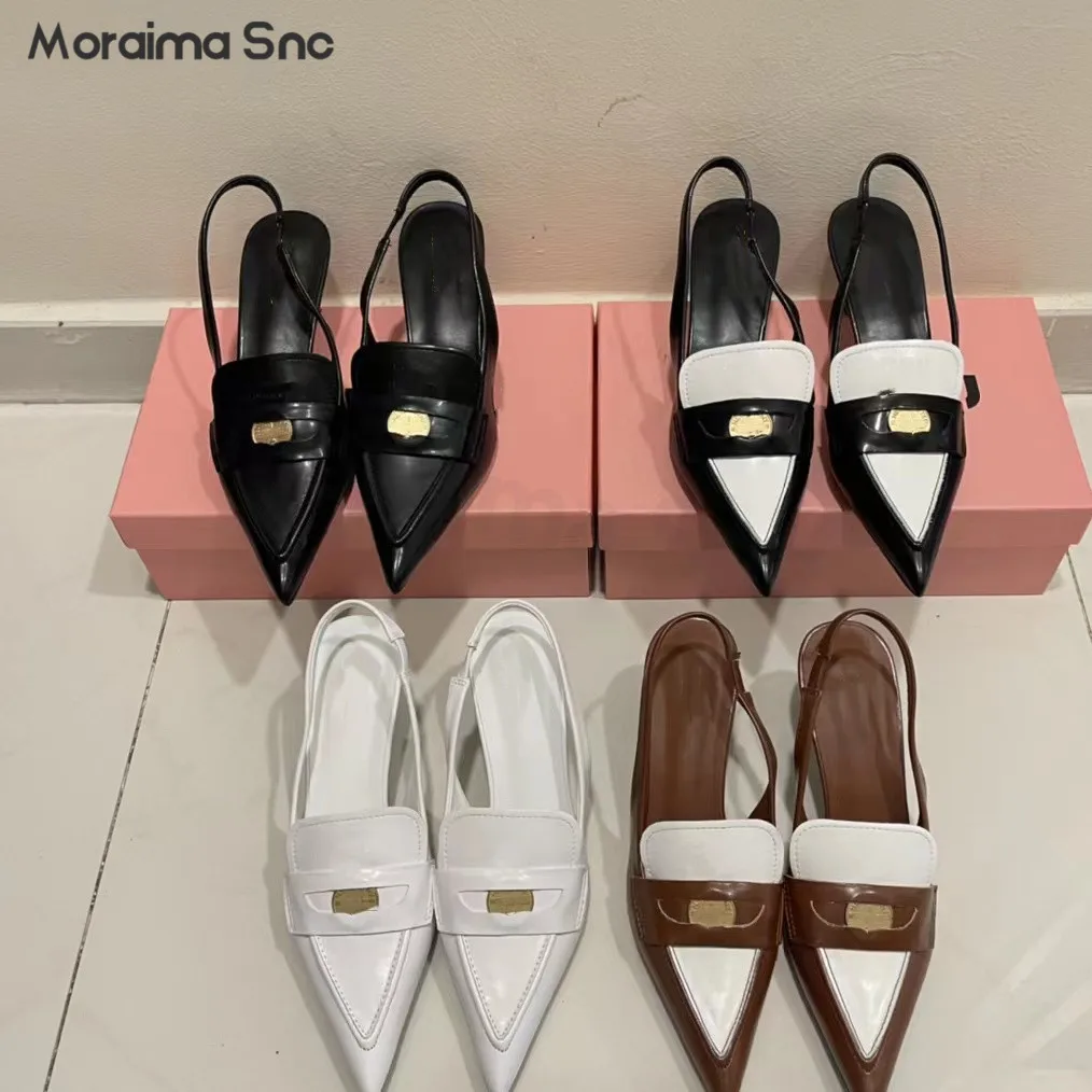 New Toe Rear High-Heeled Sandals Black and White Brown Color-Block Metal Buckle Women's Shoes Stylish Outer High-Heeled Sandals
New Toe Rear High-Heeled Sandals Black and White Brown Color-Block Metal Buckle Women's Shoes Stylish Outer High-Heeled Sandals