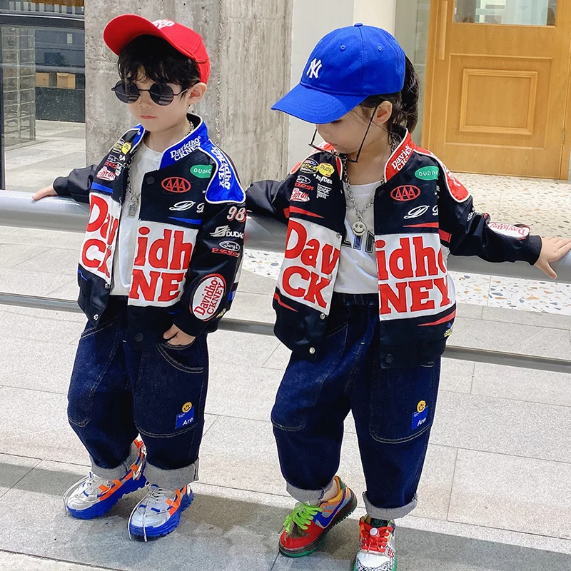 Europe and America Kids Boys Jackets Short Colored letters O-neck Coats Girls Tops Fashion Children's Clothing Autumn Outerwears
Europe and America Kids Boys Jackets Short Colored letters O-neck Coats Girls Tops Fashion Children's Clothing Autumn Outerwears