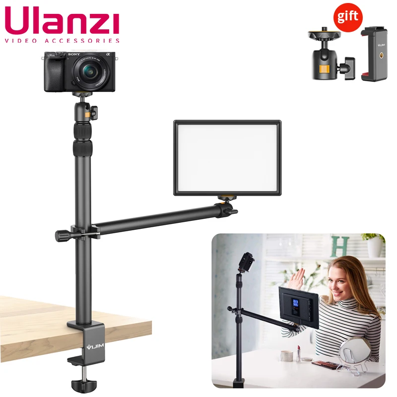 Держатель для телефона VIJIM LS02, настольное крепление для фотосъемки с шаровой головкой на 360 °, поддержка для прямой трансляции, настольный держатель для камеры Vlog
Держатель для телефона VIJIM LS02, настольное крепление для фотосъемки с шаровой головкой на 360 °, поддержка для прямой трансляции, настольный держатель для камеры Vlog