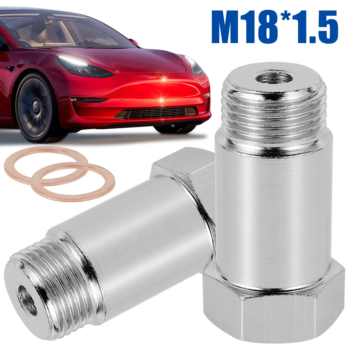 2Pcs O2 Oxygen Sensor Spacer 45mm Metal O2 Oxygen Sensor Adapter Professional Test Pipe Extension M18 x 1.5 for Car Auto
2Pcs O2 Oxygen Sensor Spacer 45mm Metal O2 Oxygen Sensor Adapter Professional Test Pipe Extension M18 x 1.5 for Car Auto