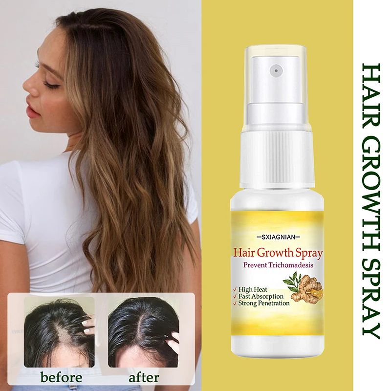 

Новый имбирный спрей для быстрого роста волос, эссенция для восстановления волос, масло для предотвращения выпадения волос, лечение и восстановление кожи головы, Питательная жидкость