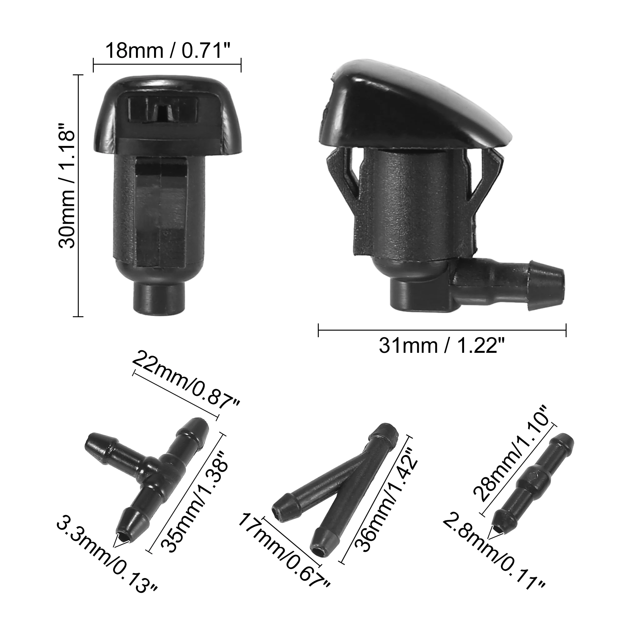 X Autohaux Front Windshield Washer Hose Kit Fit for Dodge Nitro with 3 Meter Washer Fluid Hose 12 Pcs Hose Connectors 
X Autohaux Front Windshield Washer Hose Kit Fit for Dodge Nitro with 3 Meter Washer Fluid Hose 12 Pcs Hose Connectors