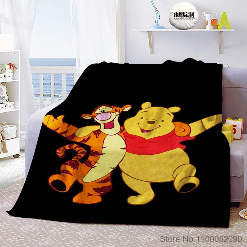 

Blanket Baby Disney Office Cute Adult Winnie Throw The Pooh Air Conditioning Quilt Thick Home Textiles Student Dormitory