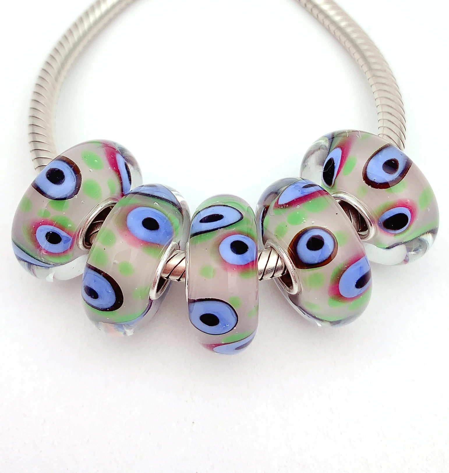 YG316 5X 100% Authenticity S925 Sterling Silver Beads Murano Glassbeads NEW Fit European Charms Bracelet Diy Jewelry Lampwork
YG316 5X 100% Authenticity S925 Sterling Silver Beads Murano Glassbeads NEW Fit European Charms Bracelet Diy Jewelry Lampwork