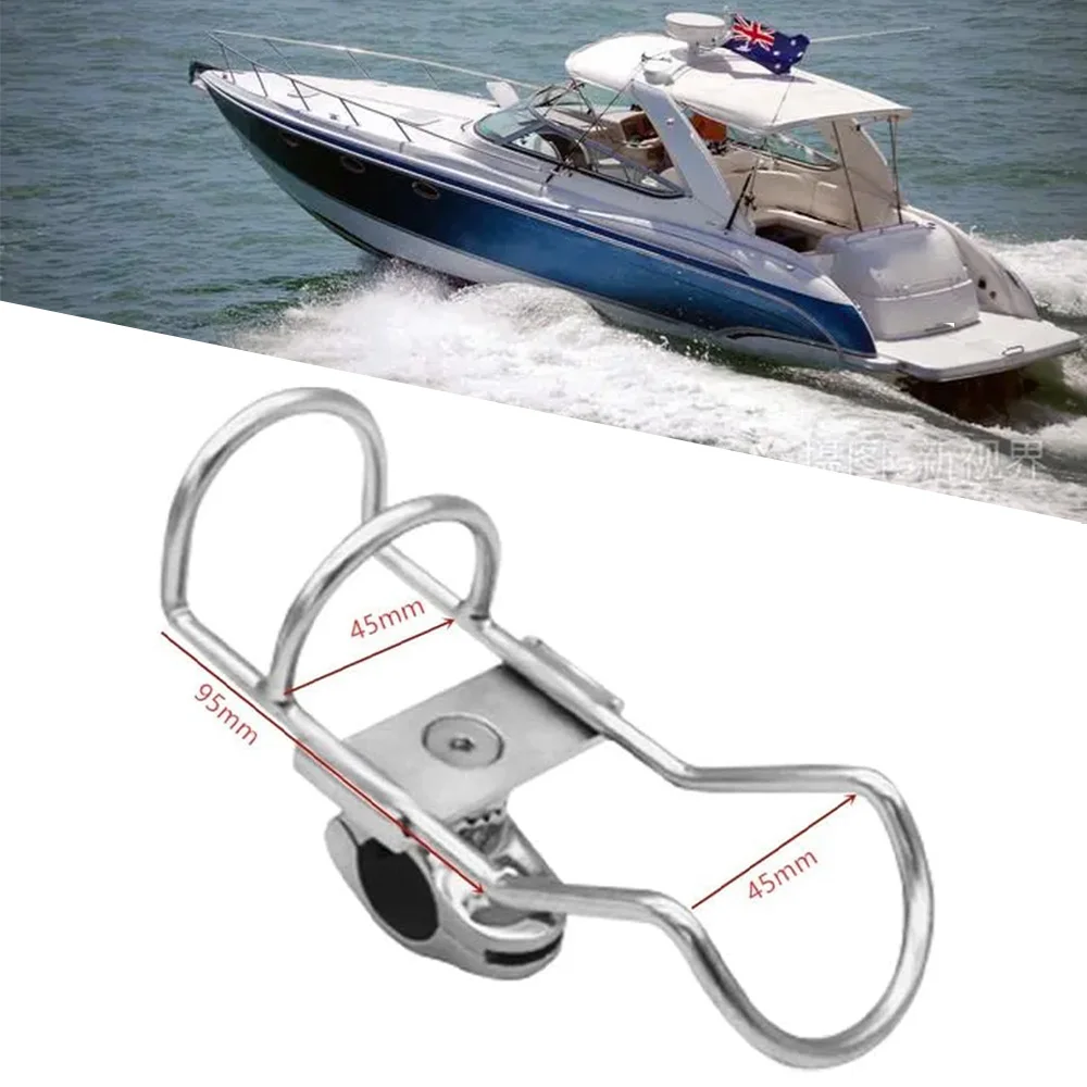 Boating Hardware Stainless Steel Rail Mounted Clamp On Rod Holder Double Wire for Fishing Boat Kayak Boat Accessories
Boating Hardware Stainless Steel Rail Mounted Clamp On Rod Holder Double Wire for Fishing Boat Kayak Boat Accessories