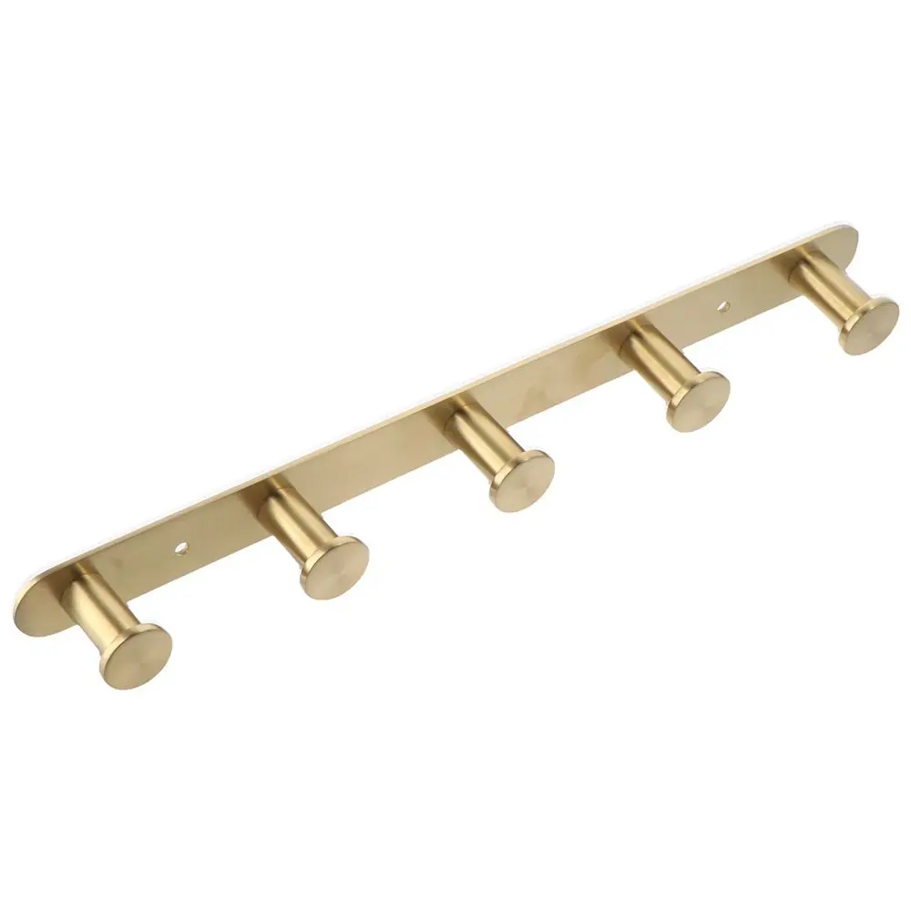 Brushed Gold Towel Hook Wall Mounted SUS304 Stainless Steel Towel Rack Coat Hanger Bathroom
Brushed Gold Towel Hook Wall Mounted SUS304 Stainless Steel Towel Rack Coat Hanger Bathroom