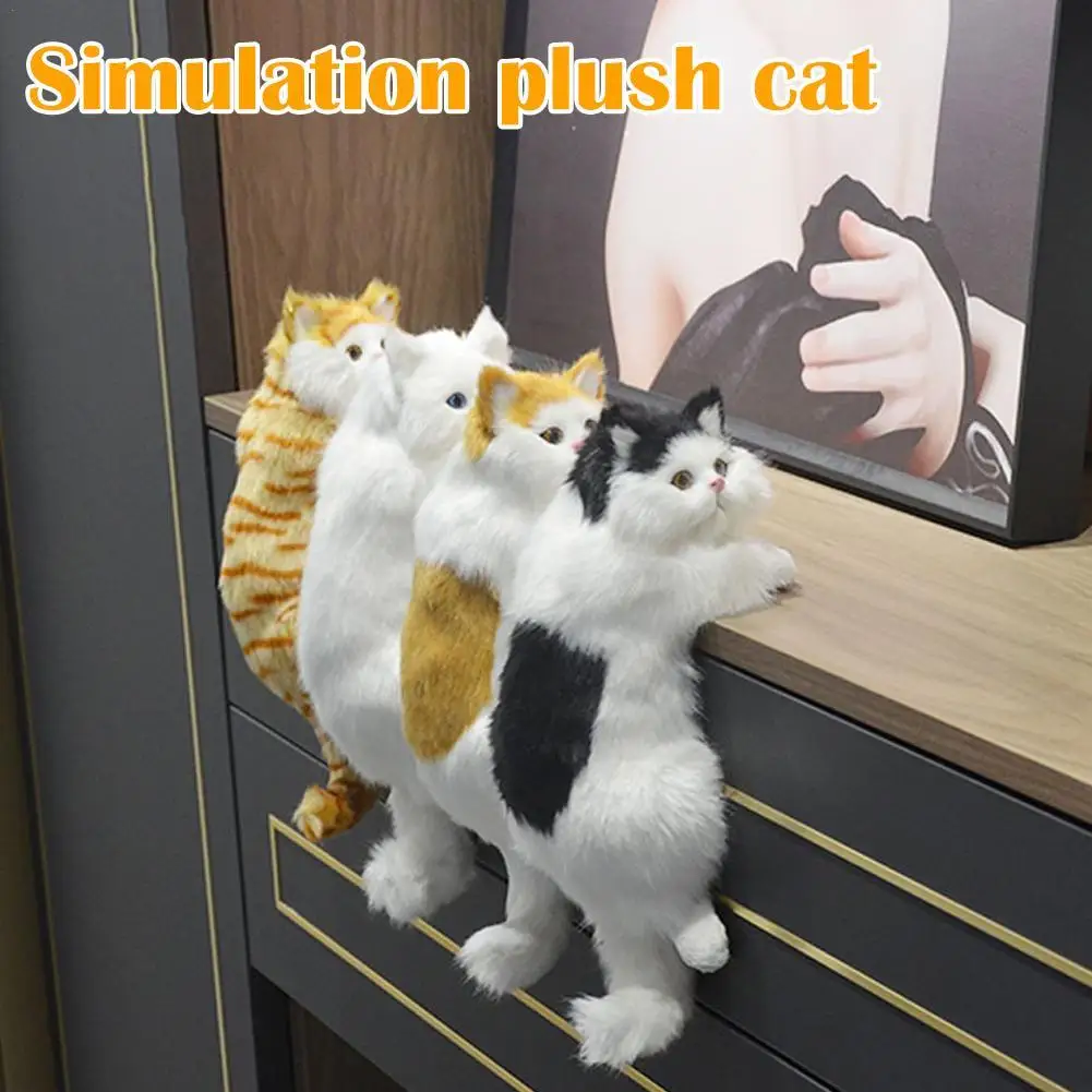 Simulation Plush Cat Statue Hanging Modern Pet Handicrafts Fur Cat Sculptures Lifelike For Desk Crafts Toys Home Decoration Gift
Simulation Plush Cat Statue Hanging Modern Pet Handicrafts Fur Cat Sculptures Lifelike For Desk Crafts Toys Home Decoration Gift