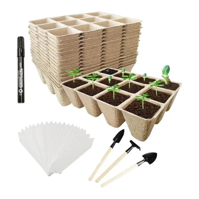 Seedling Starter Trays Paper Pulp Cultivation Cup Plant Seedling Nursery Peat Pots Garden Germination Pot Greenhouse Growing Tra
Seedling Starter Trays Paper Pulp Cultivation Cup Plant Seedling Nursery Peat Pots Garden Germination Pot Greenhouse Growing Tra
