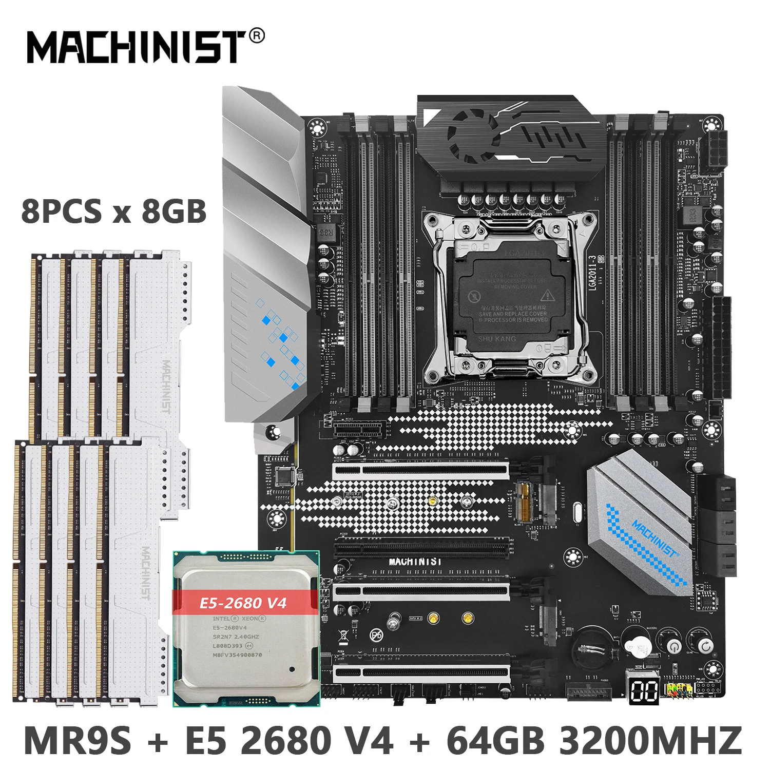 MACHINIST MR9S X99 LGA 2011-3 комплект материнской платы Intel Xeon E5 2680 V4 ЦП и DDR4 64 Гб 3200 МГц ПАМЯТЬ combo ATX NVME/SATA M.2
MACHINIST MR9S X99 LGA 2011-3 комплект материнской платы Intel Xeon E5 2680 V4 ЦП и DDR4 64 Гб 3200 МГц ПАМЯТЬ combo ATX NVME/SATA M.2