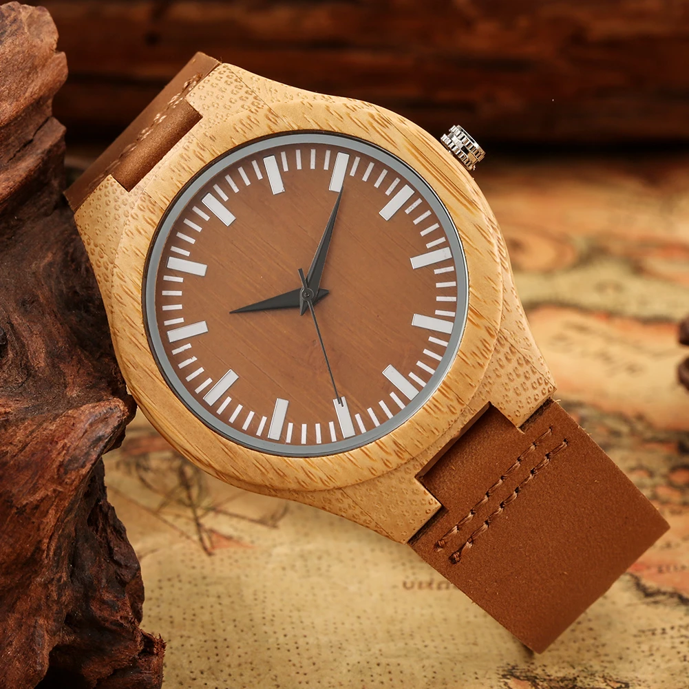 Men Wooden Watches Minimalist Brown Dial Scale Fashion Casual Leather Band Quartz Wristwatch Gift for Boyfriend Reloj De Madera
Men Wooden Watches Minimalist Brown Dial Scale Fashion Casual Leather Band Quartz Wristwatch Gift for Boyfriend Reloj De Madera