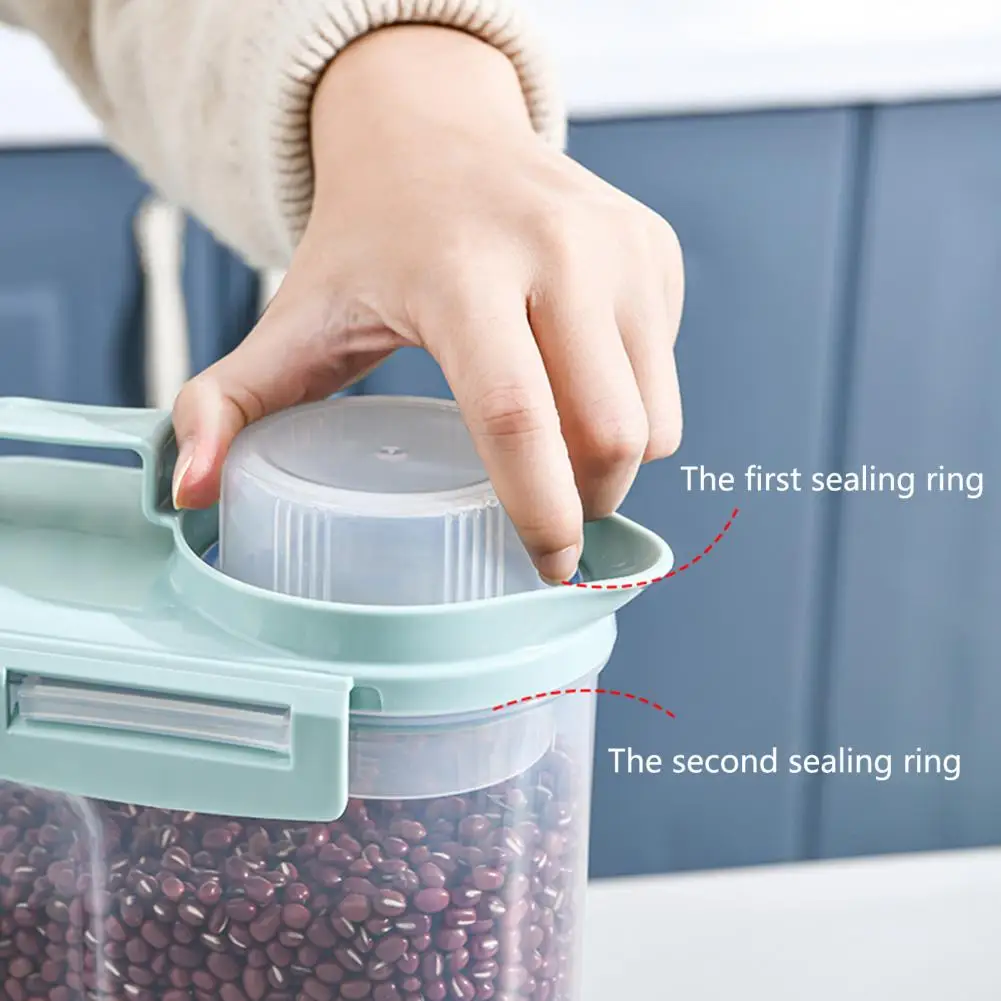 Practical Multigrain Sealed Jar Against Moisture with Scale Cereal Storage Tank Grain Storage Tank 1.5/2.5Kg
Practical Multigrain Sealed Jar Against Moisture with Scale Cereal Storage Tank Grain Storage Tank 1.5/2.5Kg