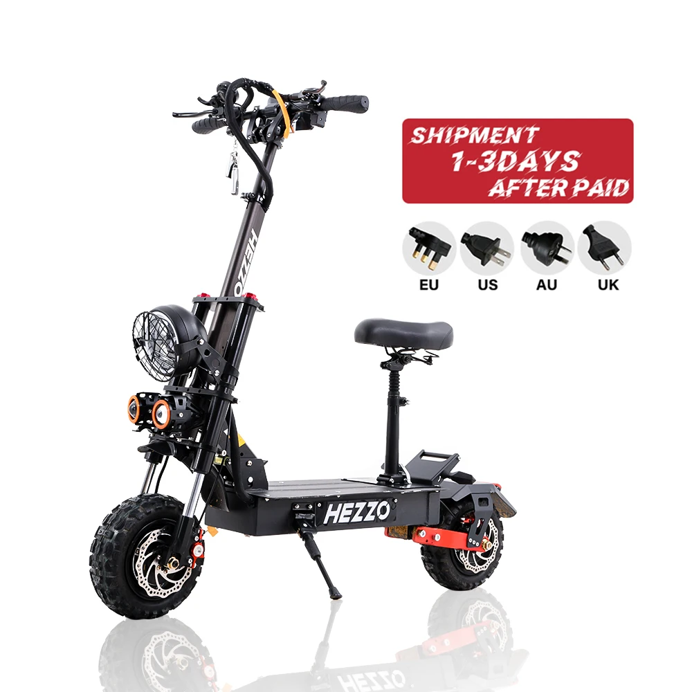NEW 11" 60V 5600W Dual Motor Off-Road Escooter 40Ah Foldable Two wheel Electric Scooter US Warehouse Patinete Electrico
NEW 11" 60V 5600W Dual Motor Off-Road Escooter 40Ah Foldable Two wheel Electric Scooter US Warehouse Patinete Electrico