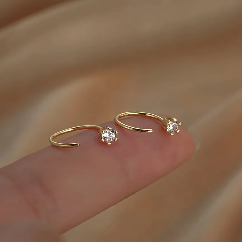 DREJEW Delicate Zircon Earrings For Women Simple Fashion Round Stud Earring Gold Ear Stud Jewelry and Accessories
DREJEW Delicate Zircon Earrings For Women Simple Fashion Round Stud Earring Gold Ear Stud Jewelry and Accessories