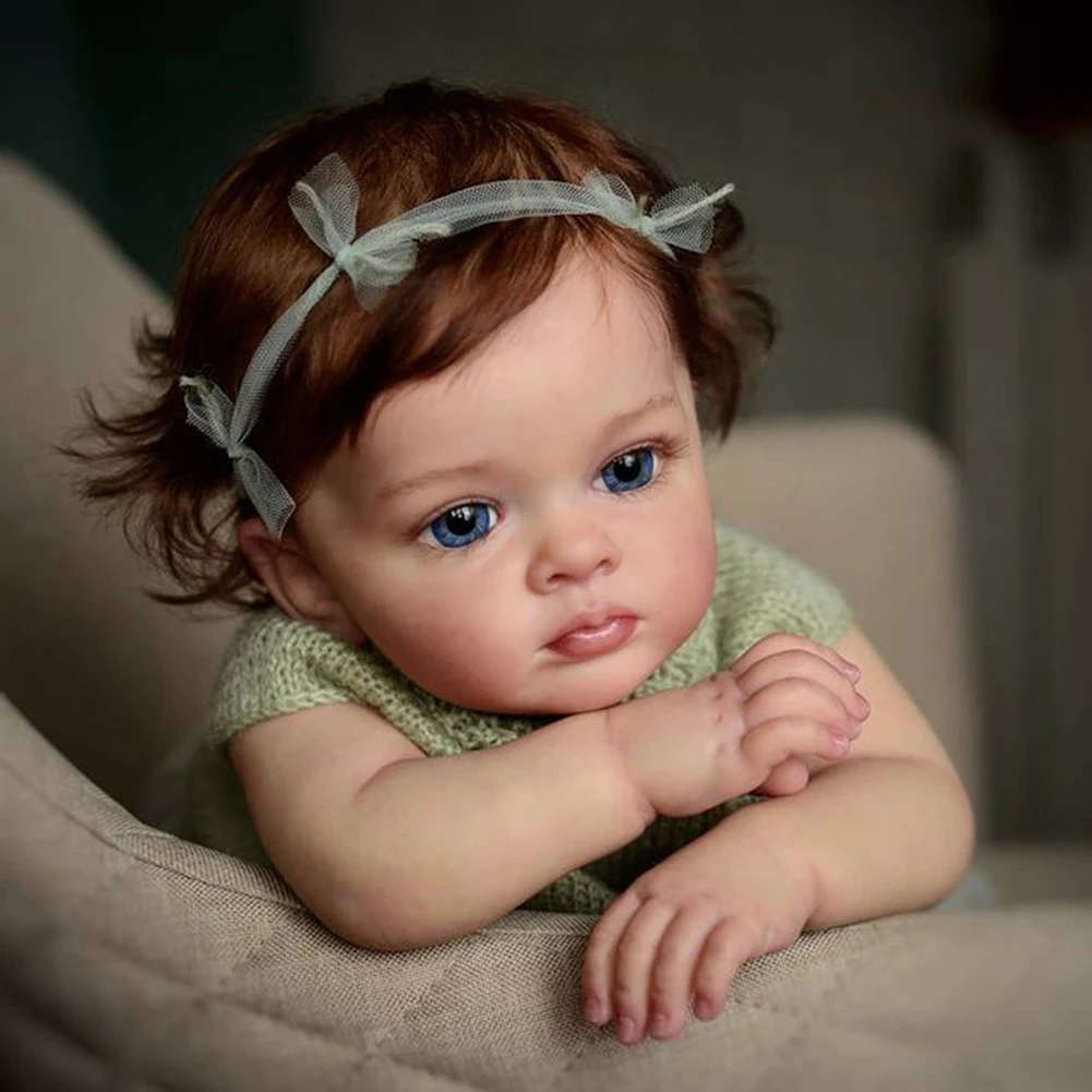 50/56/60cm Full Body Silicone Waterproof Reborn Baby Maddie Doll Hand-Detailed Painting with Visible Veins Lifelike 3D Skin Tone
50/56/60cm Full Body Silicone Waterproof Reborn Baby Maddie Doll Hand-Detailed Painting with Visible Veins Lifelike 3D Skin Tone