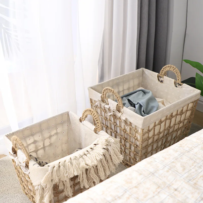Hand Woven Basket Storage Basket Toy Storage Basket Fabric Rattan Dirty Clothes Basket Clothes Basket Laundry Basket Foldable
Hand Woven Basket Storage Basket Toy Storage Basket Fabric Rattan Dirty Clothes Basket Clothes Basket Laundry Basket Foldable