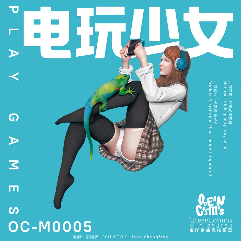 OceanCosmos miniatures, Original, Play games, Sexy Girl and lizard, Video game culture, Resin unpainted Model kit figure GK
OceanCosmos miniatures, Original, Play games, Sexy Girl and lizard, Video game culture, Resin unpainted Model kit figure GK
