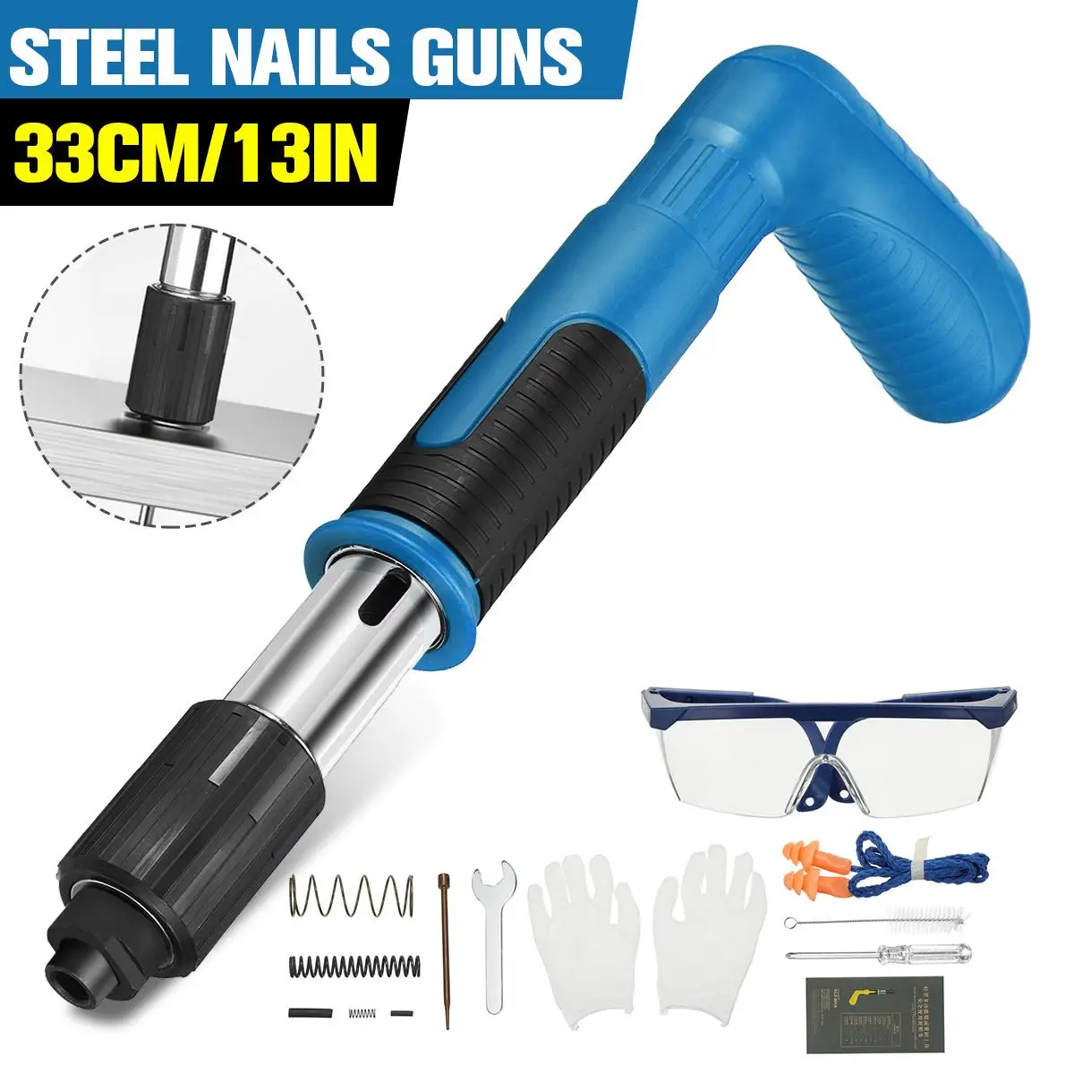 4 Gears Steel Nail Guns Rivet Tool Low Noise Installation Metalworking Power Tools Home DIY Labor-Saving Tool
4 Gears Steel Nail Guns Rivet Tool Low Noise Installation Metalworking Power Tools Home DIY Labor-Saving Tool