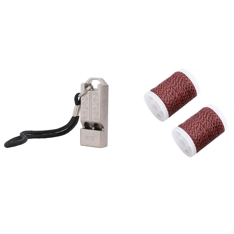 ELOS-1X Titanium Alloy Whistles Wrist Straps Emergency Survival Whistles & 2Pcs 120M Archery Dacron Bowstring String Rope
ELOS-1X Titanium Alloy Whistles Wrist Straps Emergency Survival Whistles & 2Pcs 120M Archery Dacron Bowstring String Rope