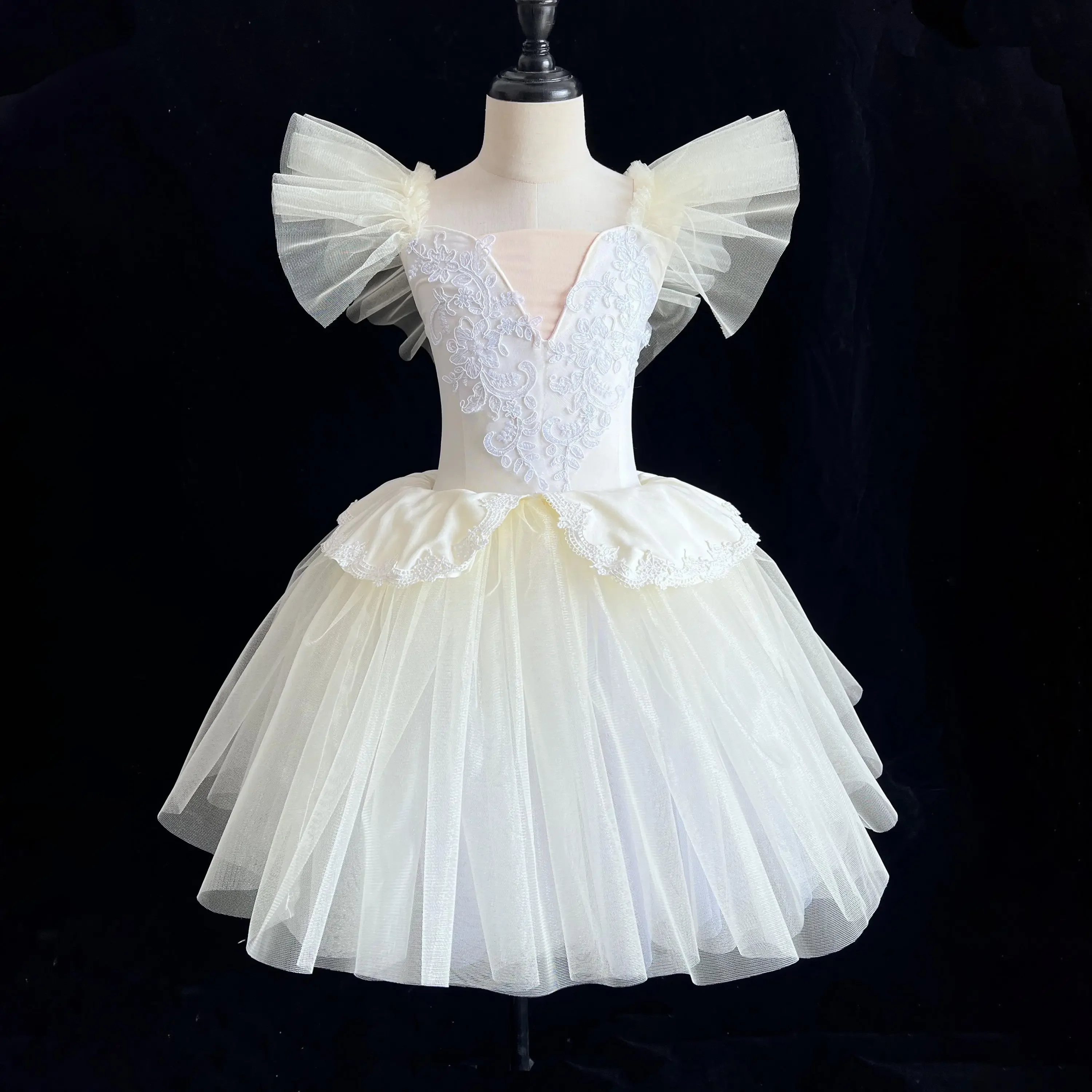

Детская профессиональная балетная юбка для девочек, длинная пачка, балетная Одежда для взрослых, детское танцевальное платье принцессы с лебедем, одежда для выступлений