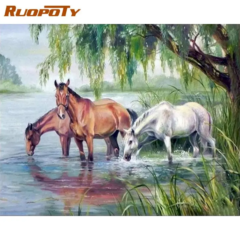 RUOPOTY Oil Painting By Numbers Acrylic Paint Horses Handmade Drawing On Number For Adults Wall Art Diy Gift Artwork Pictures
RUOPOTY Oil Painting By Numbers Acrylic Paint Horses Handmade Drawing On Number For Adults Wall Art Diy Gift Artwork Pictures